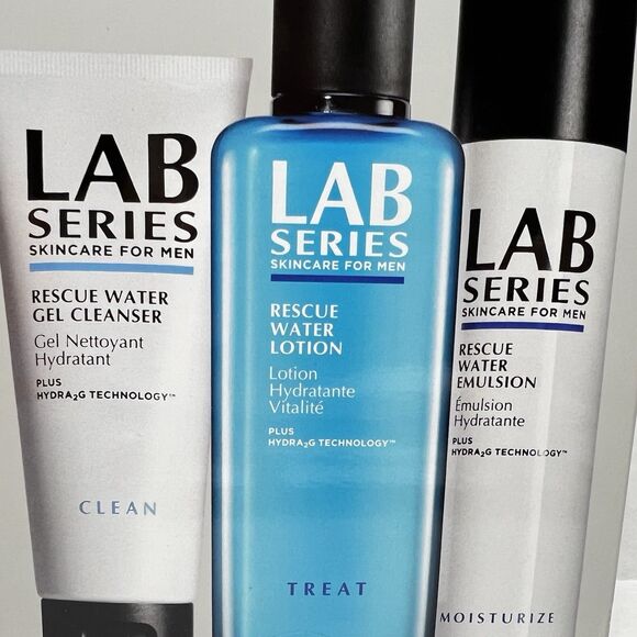 Lab Series For Men Optimal Hydration TRIO 3pc Skincare Rescue Set New in Box - Picture 3 of 6